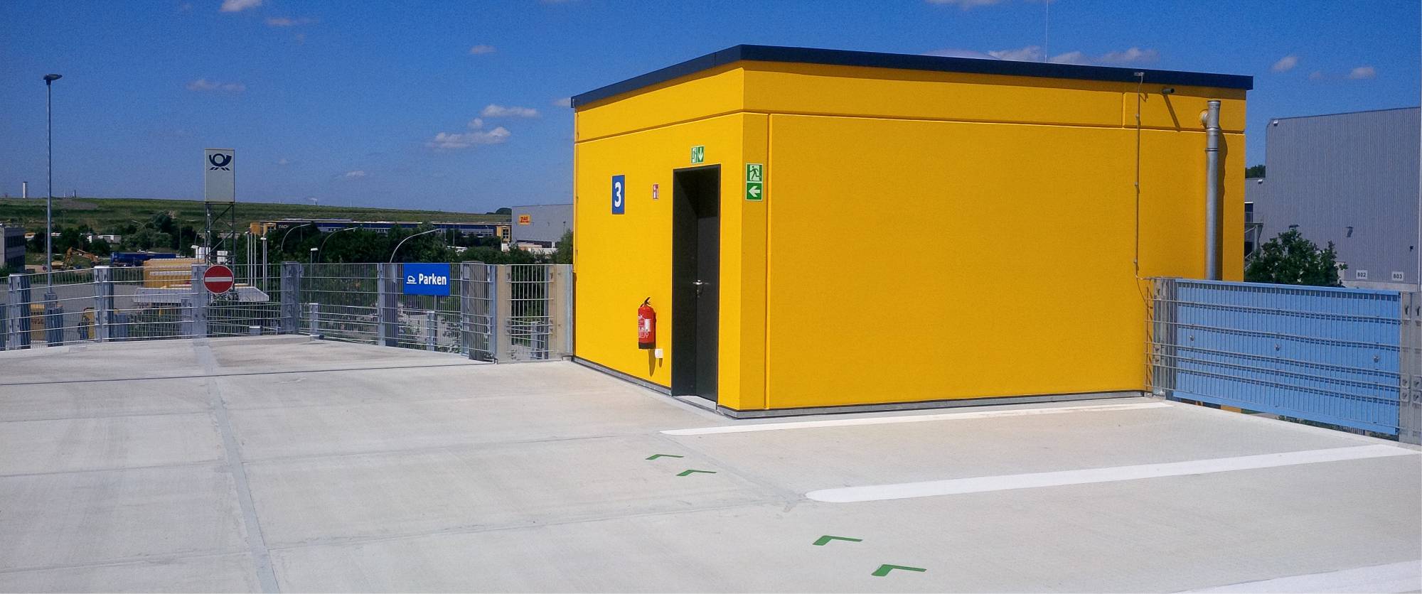 parkcon - Parkhaus Bau DHL - Parkdach